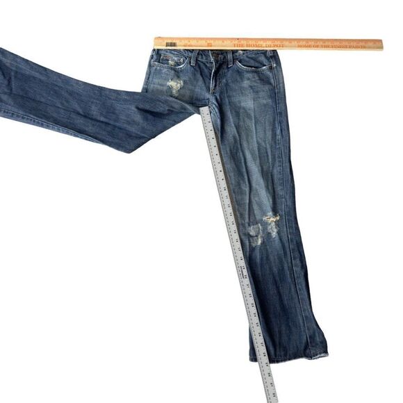 Joe's Jeans Distressed Medium Wash Boot Cut Jeans Made in USA Women's 26 - Picture 4 of 10